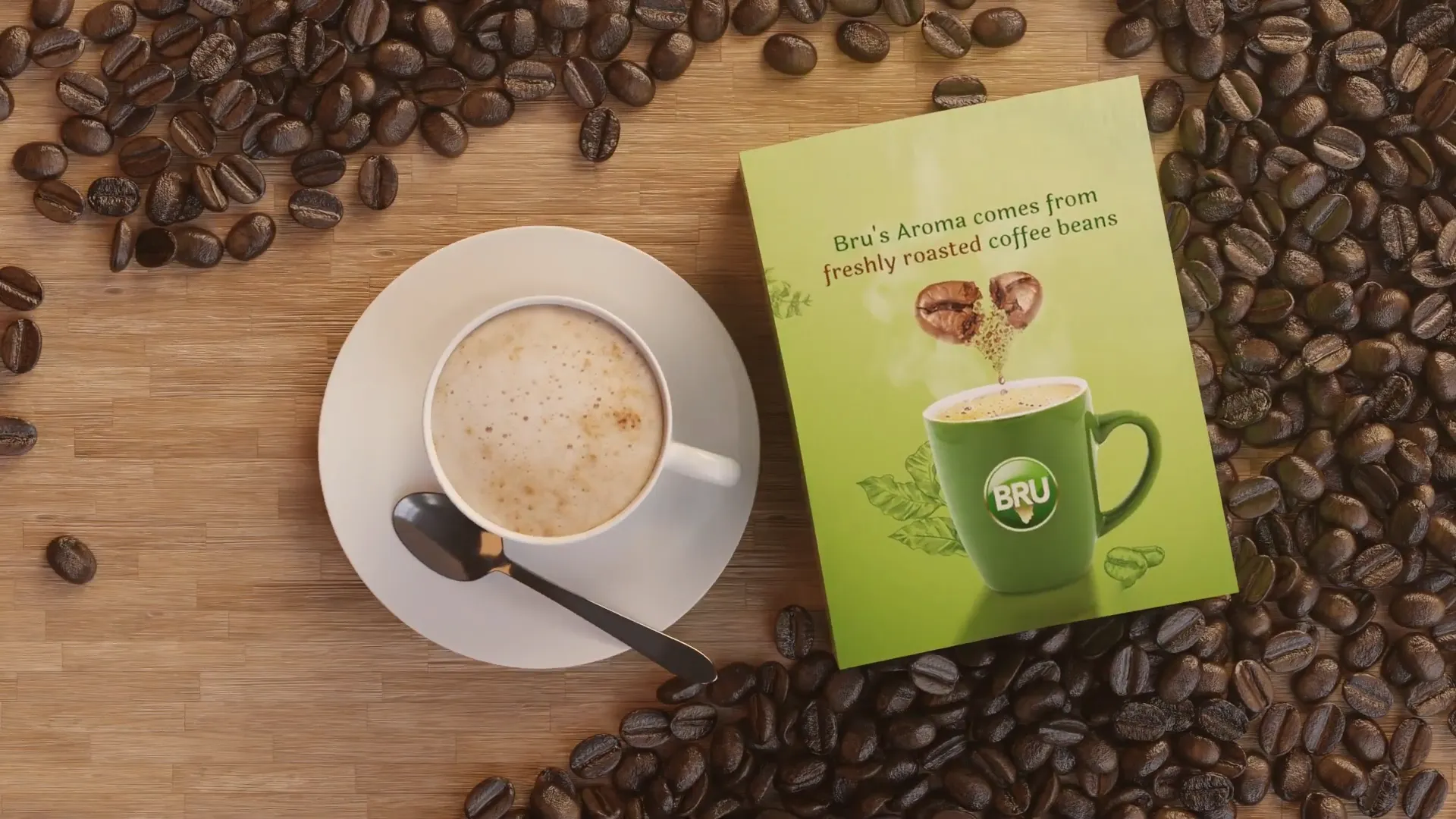 BRU Coffee 3D Video
